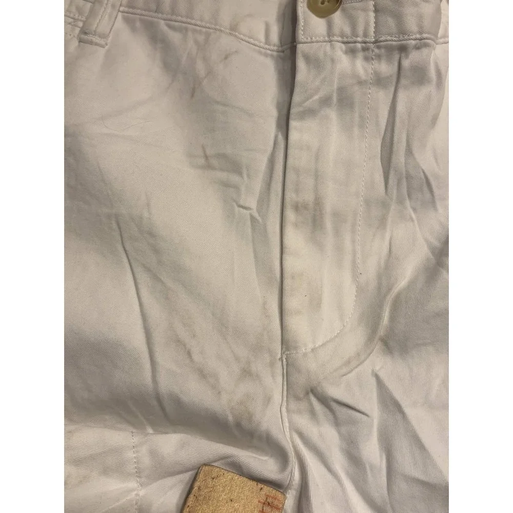 Polo Ralph Lauren Chino Shorts 100% Cotton 6 White Stained Classic